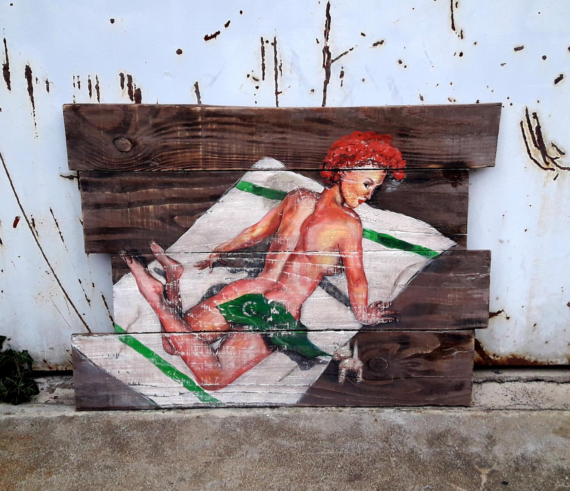 Peinture sur panneau de bois